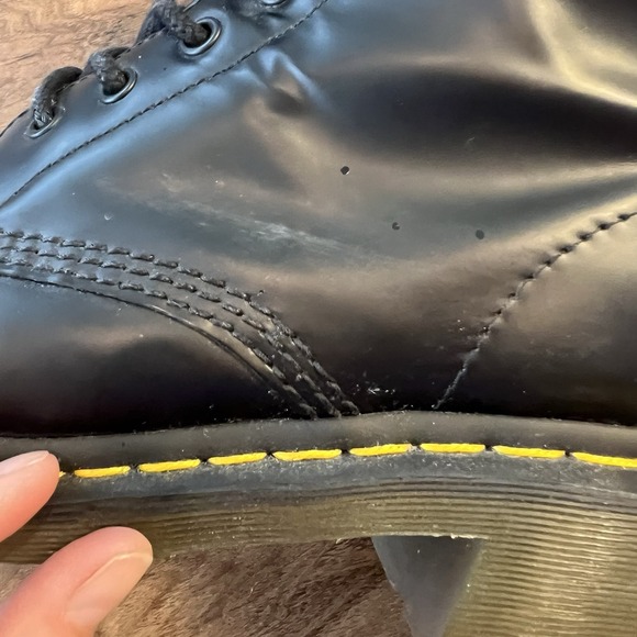 Dr. Martens Clemency 8 Eye Boots Black Smooth Leather Women's US 11 Heeled - Picture 14 of 16